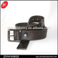 Brown men true leather military belt